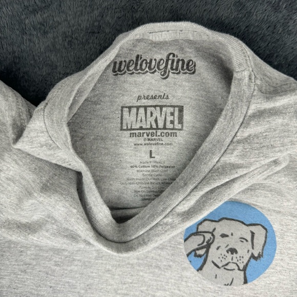Marvel 2013 NY Convention Exclusive Avengers Hawkeye Lucky The Pizza Dog Shirt - Picture 5 of 6